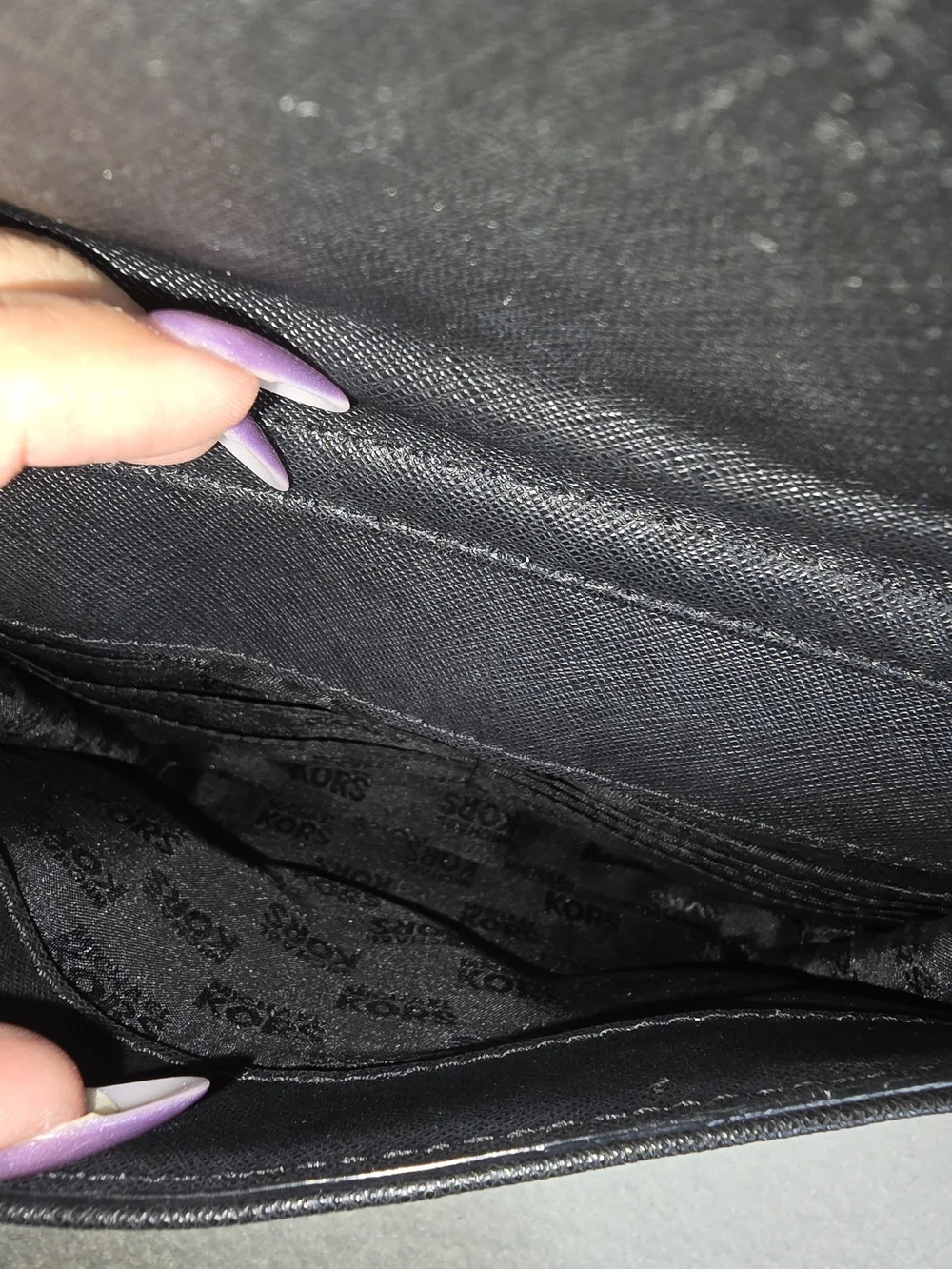 Michael Kors Black Saffiano Leather Tote with Front Pocket